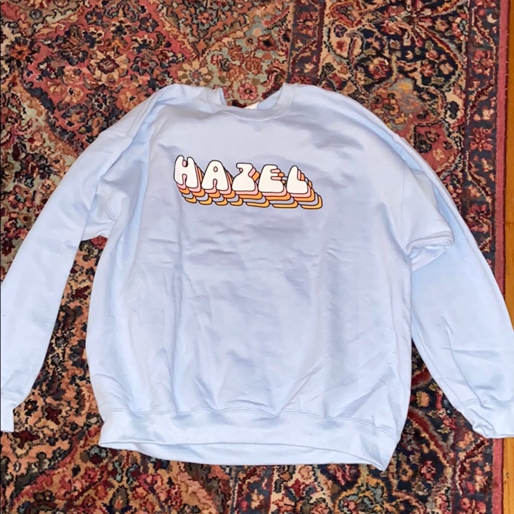 Hazel boutique oversized crew neck